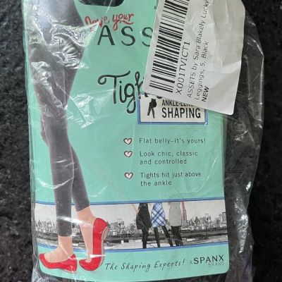 Spanx Love your Assets Ankle Length Black Shaping Tights Size 5 NWT